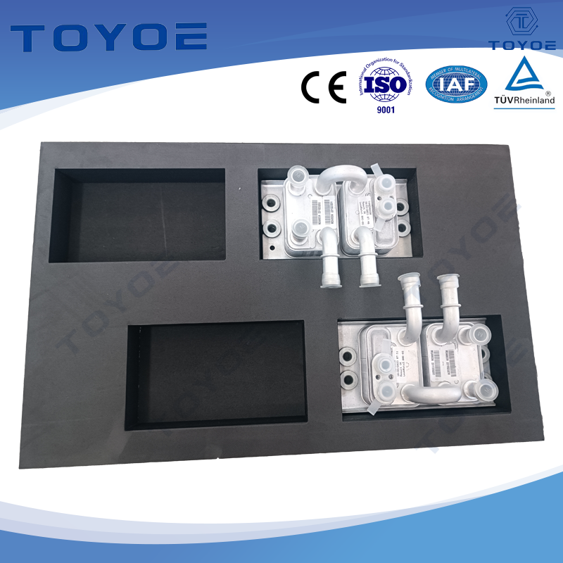 Caja de HDPE azul: alta capacidad, perfecta para piezas pequeñas.