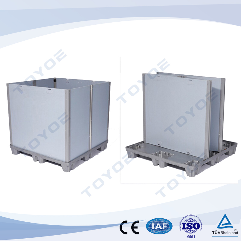 Caja de paletas de cartón apilable plegable