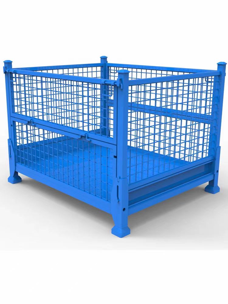 Caja de malla de hierro galvanizado.