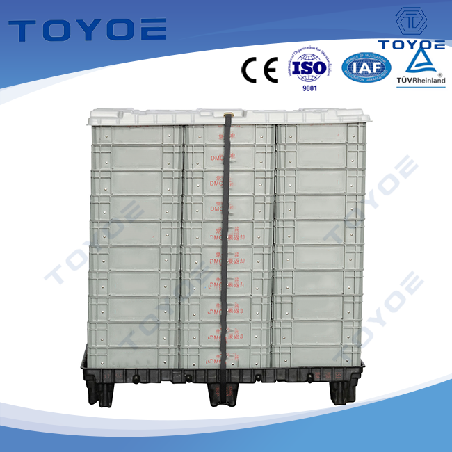 Las cajas de Spacesaver cuentan con un almacenamiento de espacio-eficiente de espacio plegable 5x. 