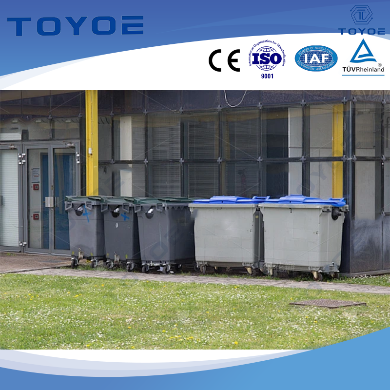Hub de reciclaje urbano ecodual - contenedores duales al aire libre