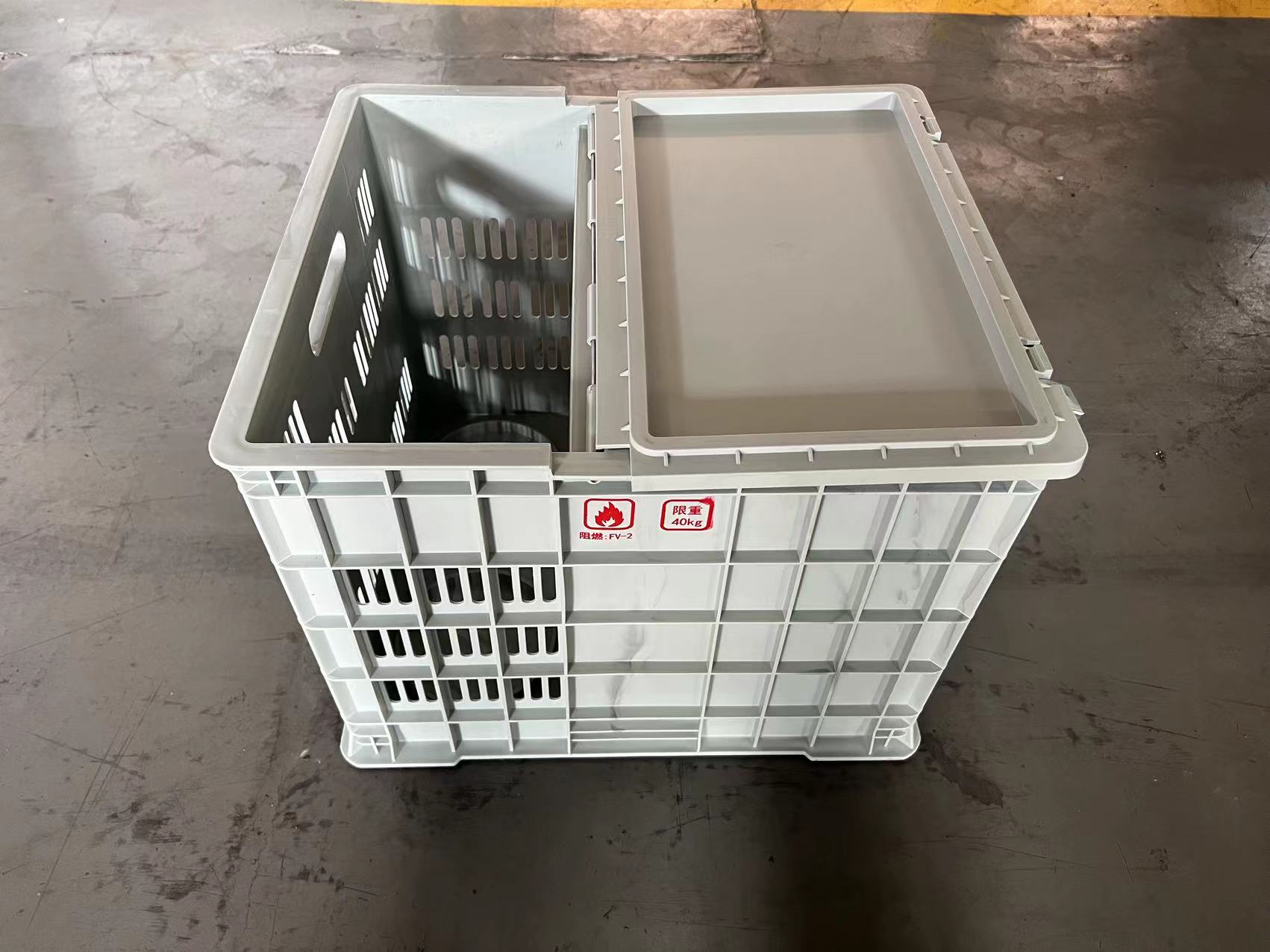 caja de plastico plegable