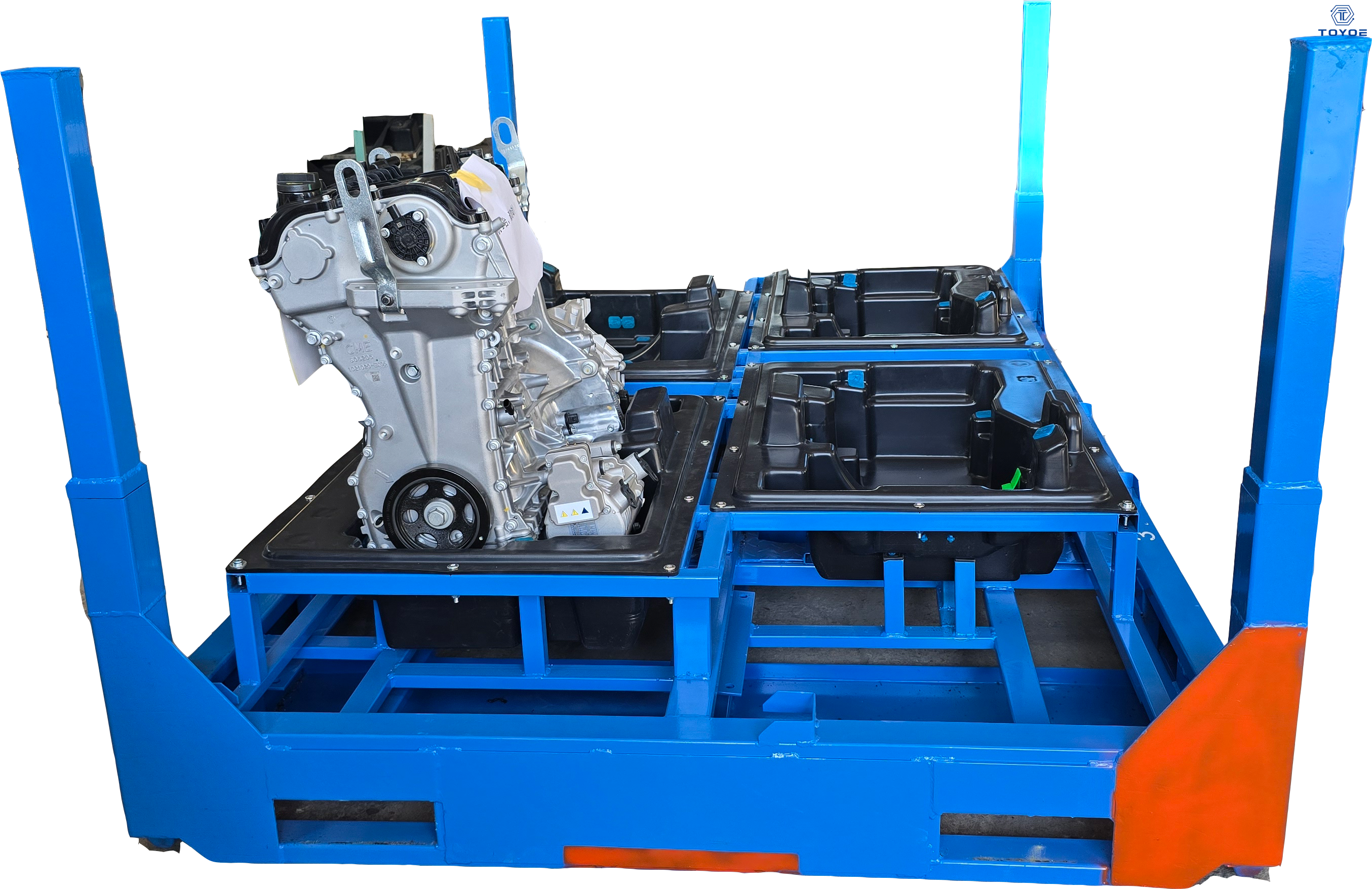 Estante de metal resistente ajustable de grado industrial | Almacenamiento dedicado de motores automotrices | TOYOE