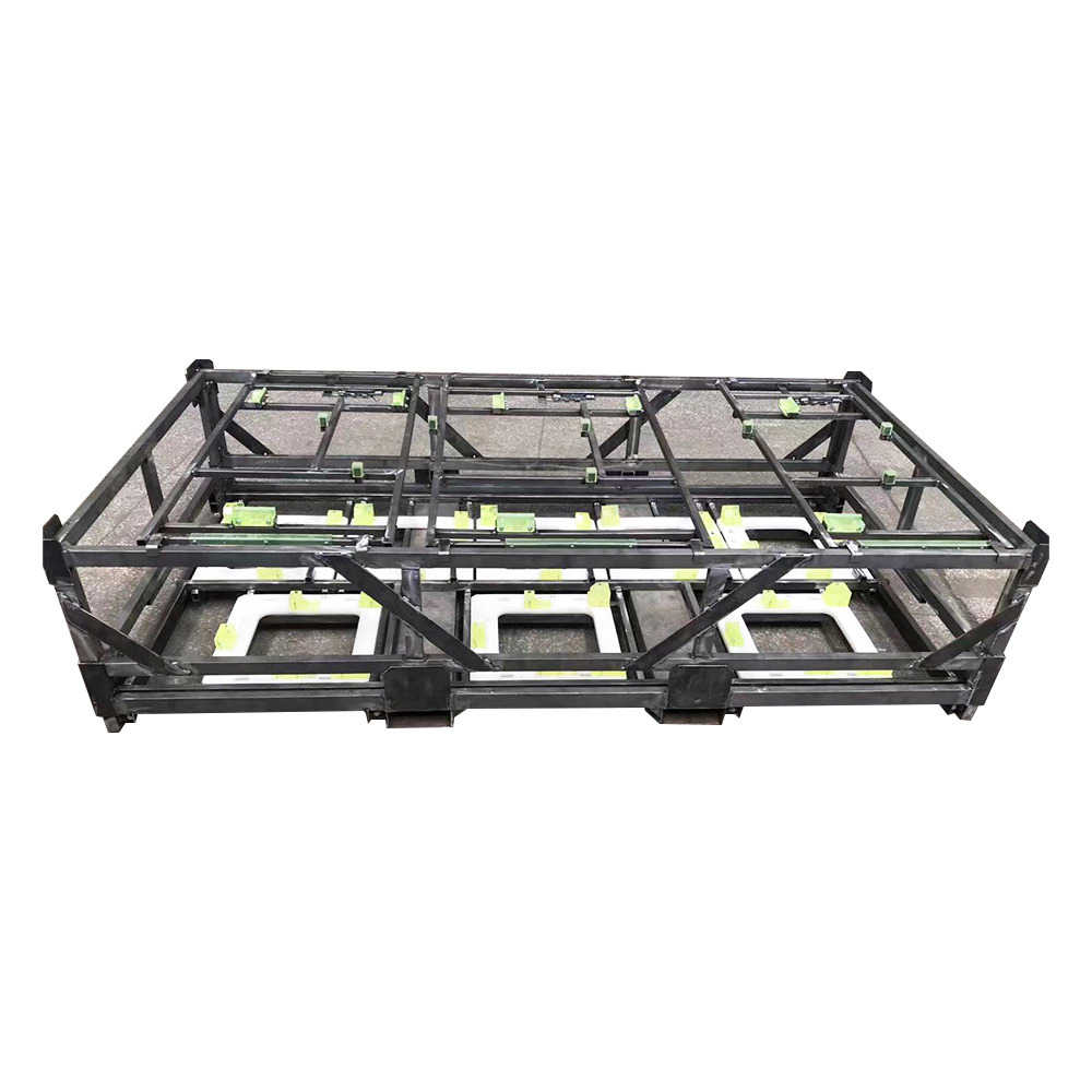 Cajas de paletas de plástico de panal duraderos almacenan de forma segura piezas automotrices.