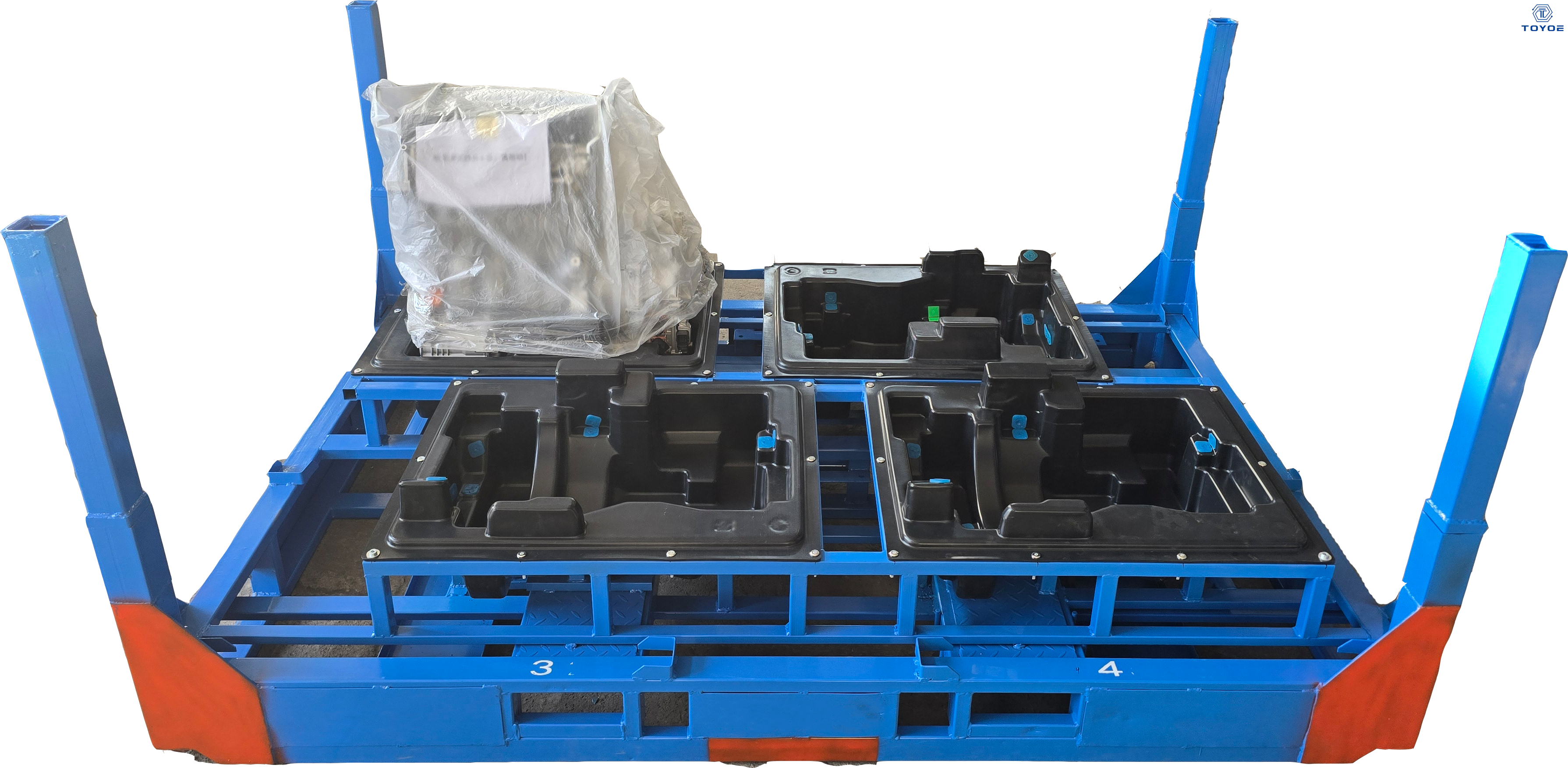 Estante de metal resistente ajustable de grado industrial | Almacenamiento dedicado de motores automotrices | TOYOE