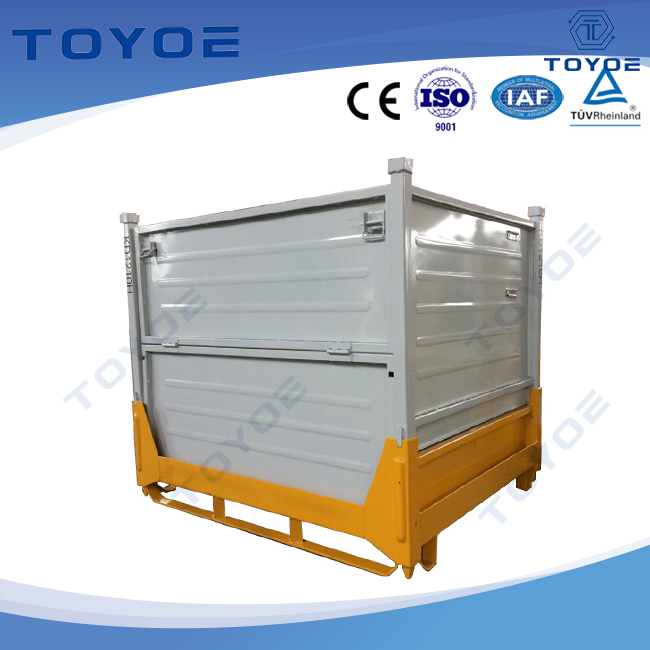Caja de metal amigable con la carretilla elevadora, perfecta para el envío marítimo.