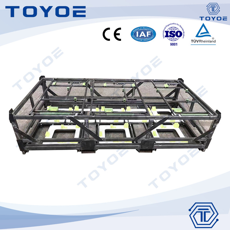 La caja de transporte de plástico de Toyota asegura piezas de automóviles durante el tránsito.