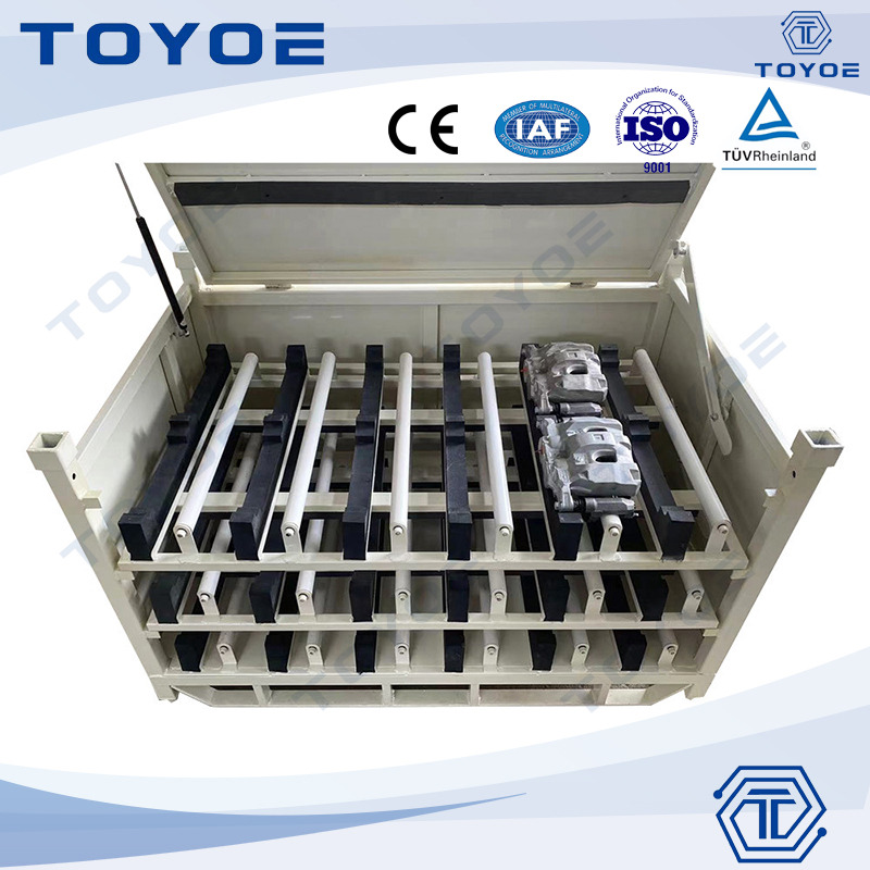 Las cajas de transporte de ZF aseguran las piezas automáticas en tránsito. 