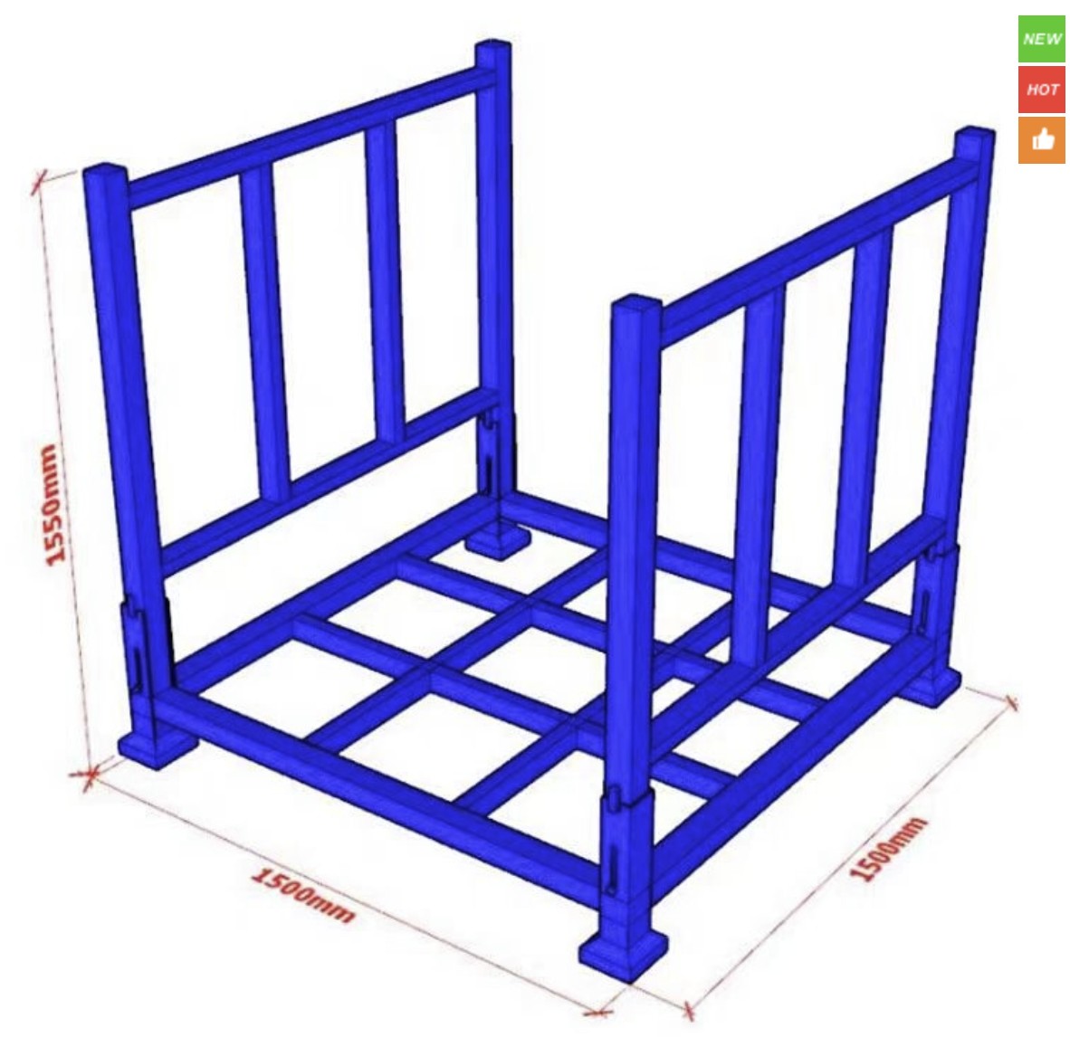 contenedor a granel plegable