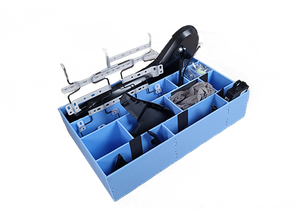 Embalaje de piezas de automoci&oacute;n.